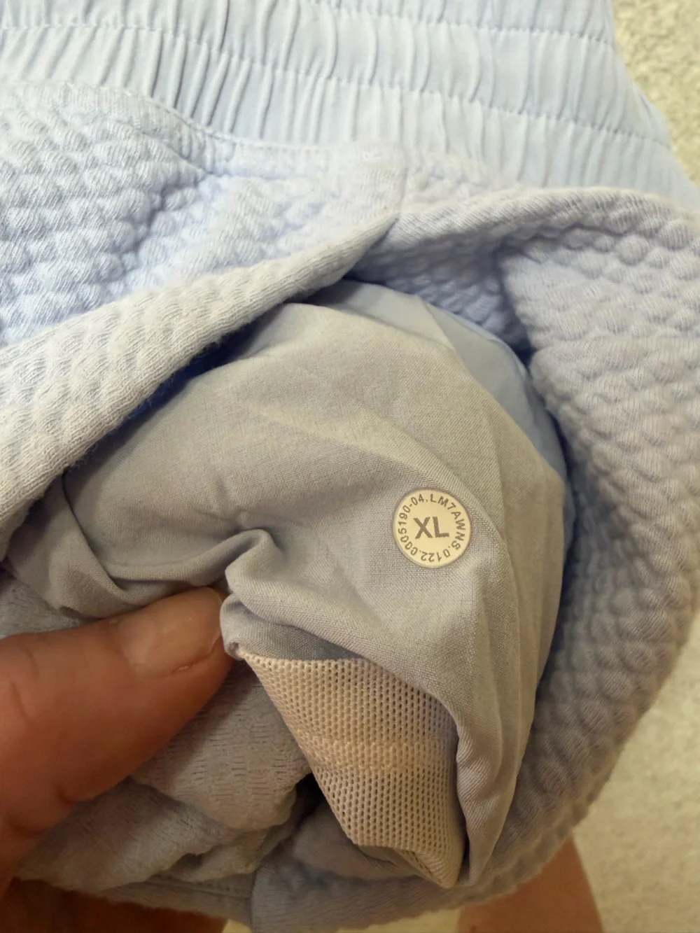 lululemon athletica Light Blue Quilted Athletic Shorts - Picture 4 of 4
